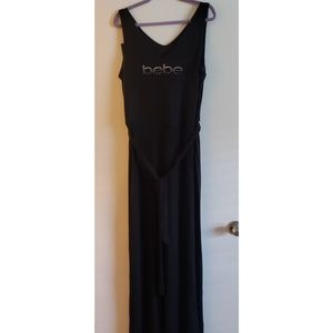 Bebe Logo V-neck Jumpsuit